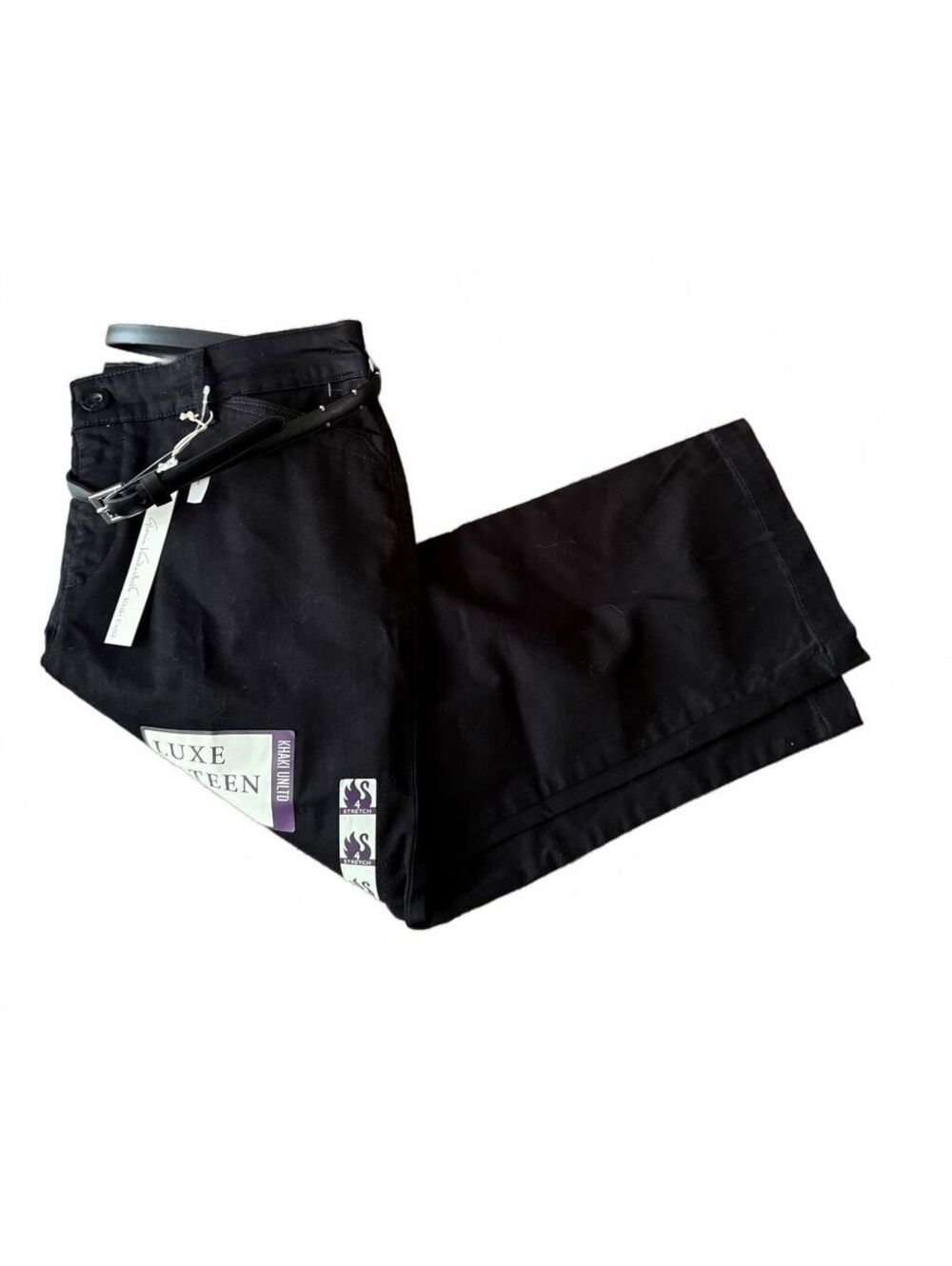 Gloria Vanderbilt Khaki Unltd NEW Women's Capri Pants Size 4 Black Luxe Sateen